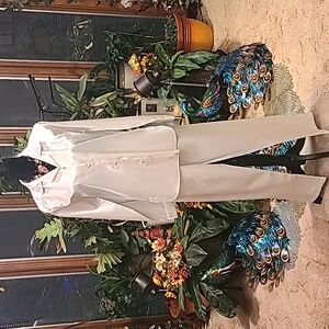 Adonna White Pajama  Sleepwear Loungewear 2 pc. Set Size: M